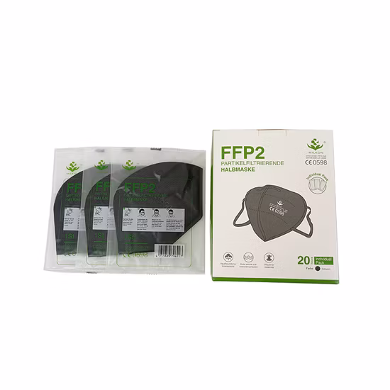 CE Standard Disposable Non Medical Respirator Dust Mask Safety Labor Protective KN95 Face Mask KN95 Mouth Mascarilla Black FFP2 Face Mask
